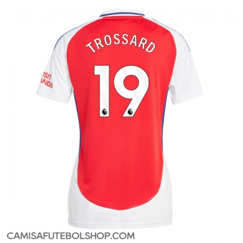 Camisa de time de futebol Arsenal Leandro Trossard #19 Replicas 1º Equipamento Feminina 2024-25 Manga Curta